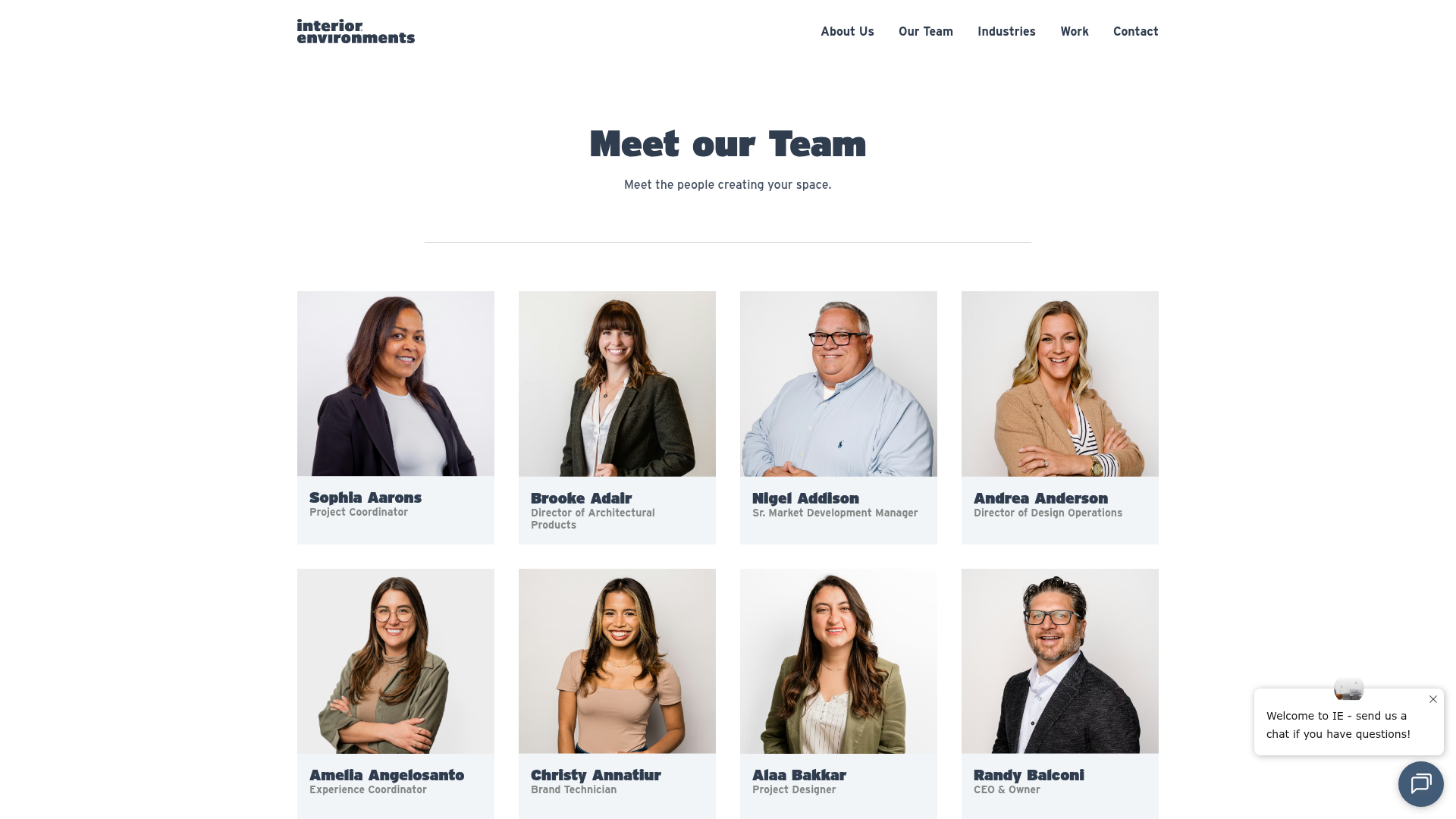 Screenshot of https://ieoffices.com/team/