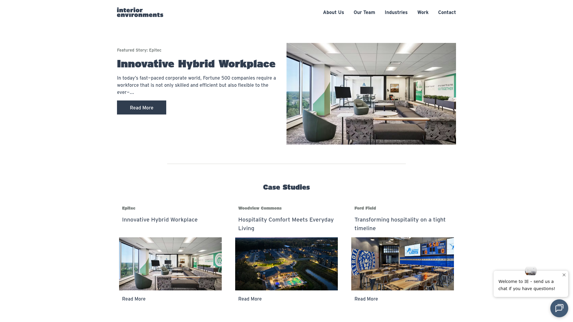 Screenshot of https://ieoffices.com/work/