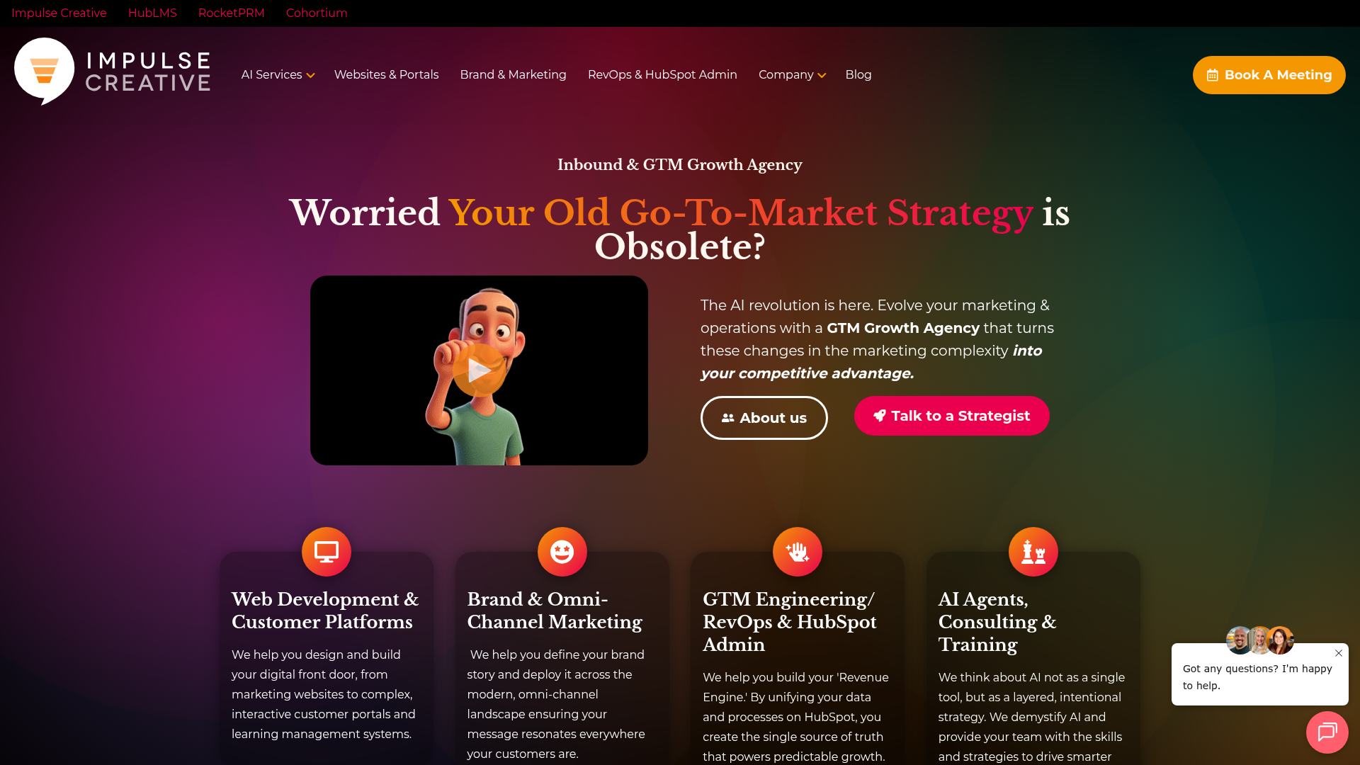 Screenshot of https://impulsecreative.com/#main-content