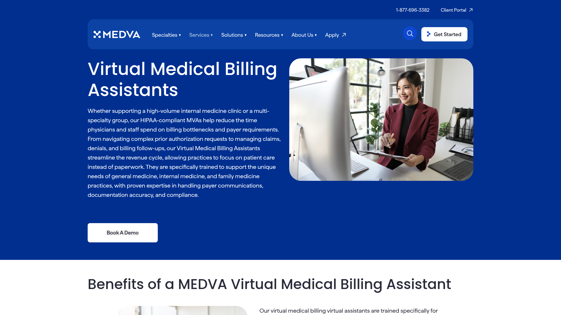 Screenshot of https://www.medva.com/virtual-assistant-skillsets/virtual-billing-assistant/