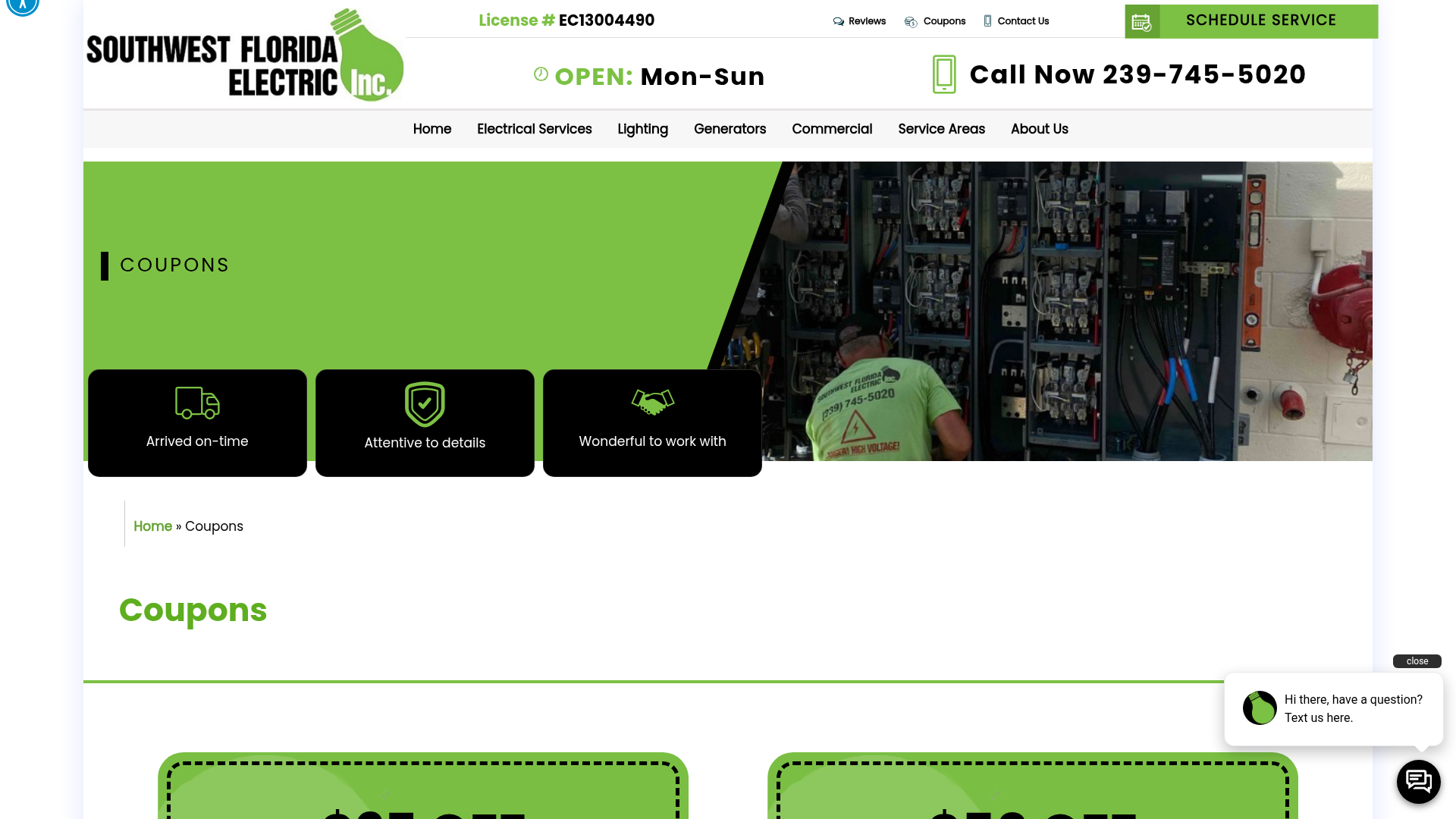 Screenshot of https://www.swflelectric.com/coupons/